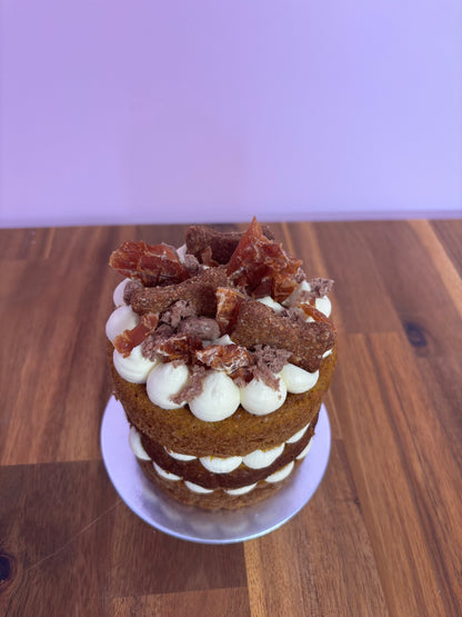 The Naked Savoury Barkday Cake