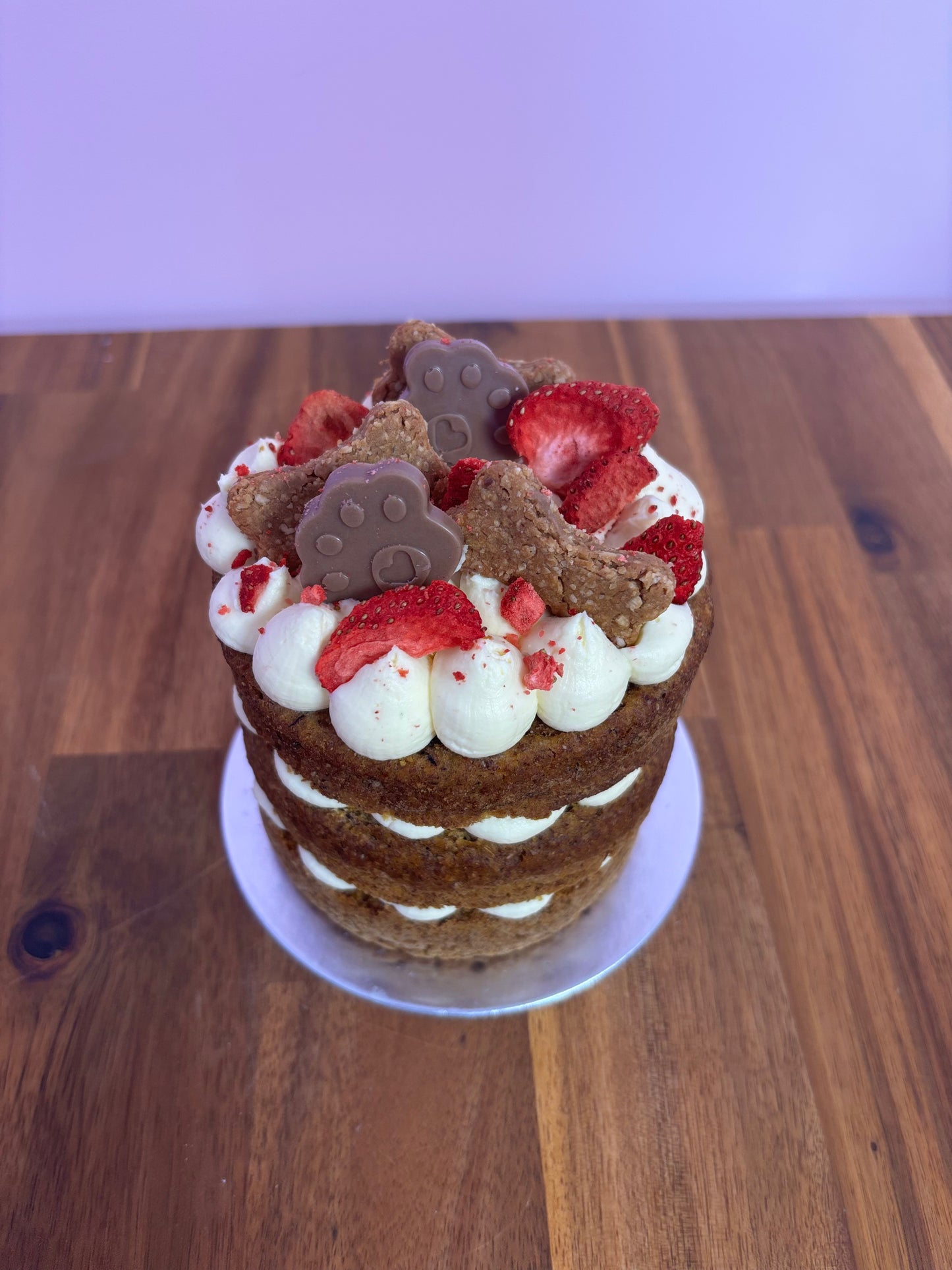 The Naked Sweet Barkday Cake