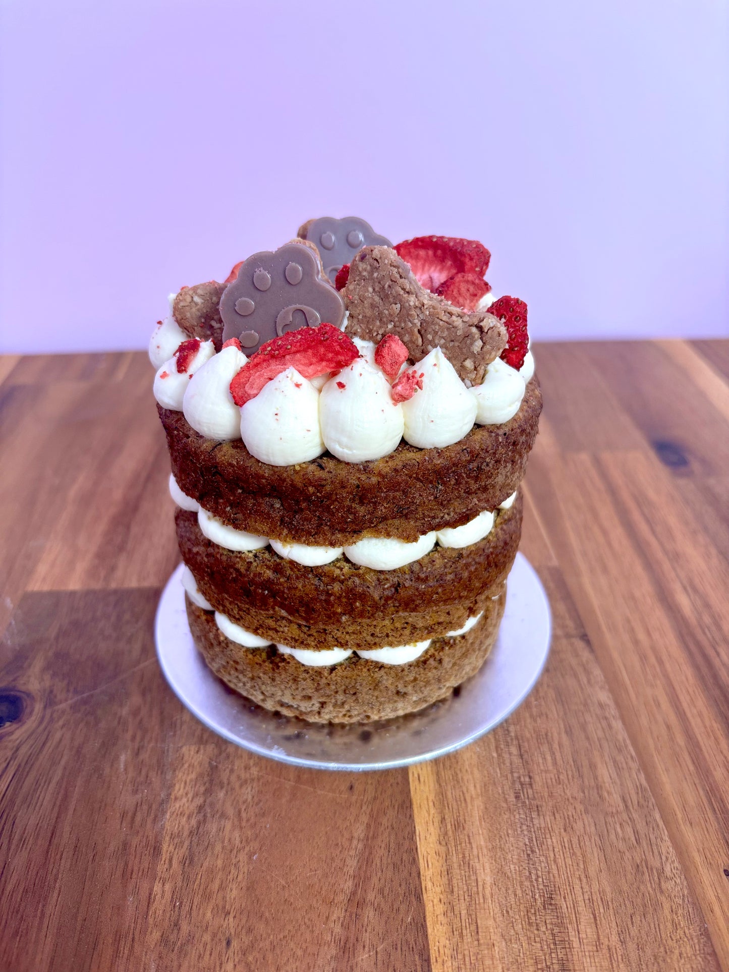 The Naked Sweet Barkday Cake