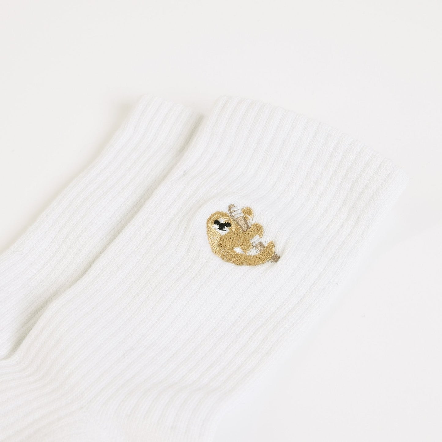 Save the Sloths Ribbed Bamboo Socks