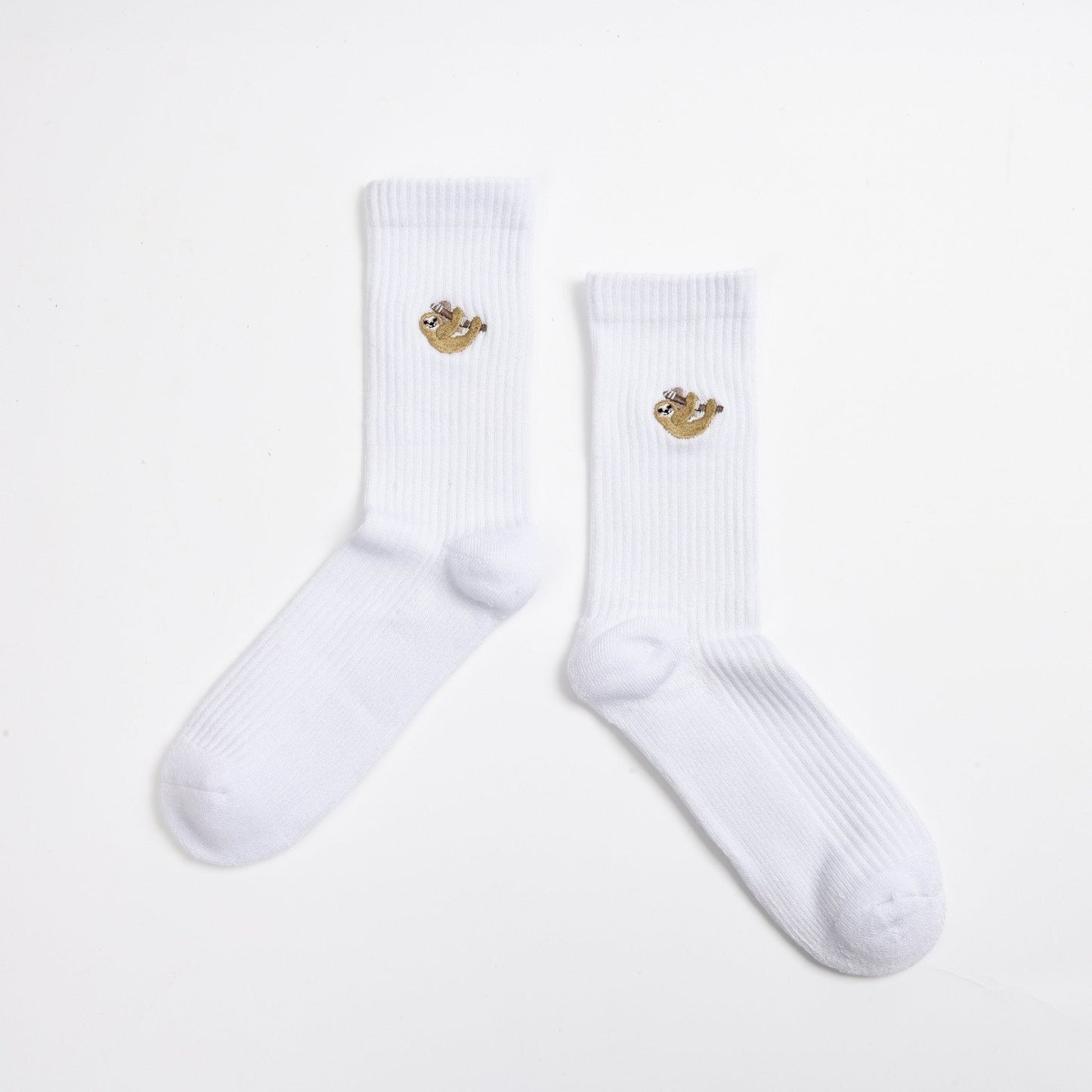Save the Sloths Ribbed Bamboo Socks